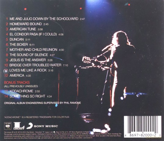 Paul Simon: Paul Simon In Concert: Live Rhymin' [CD]