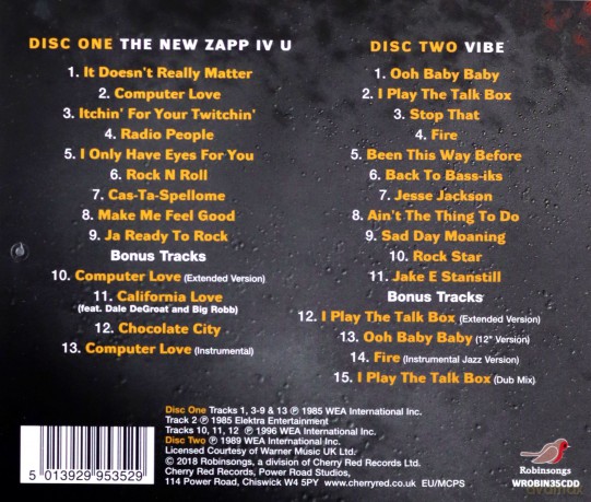 Zapp: The New Zapp IV U / Vibe (Deluxe) [2CD]