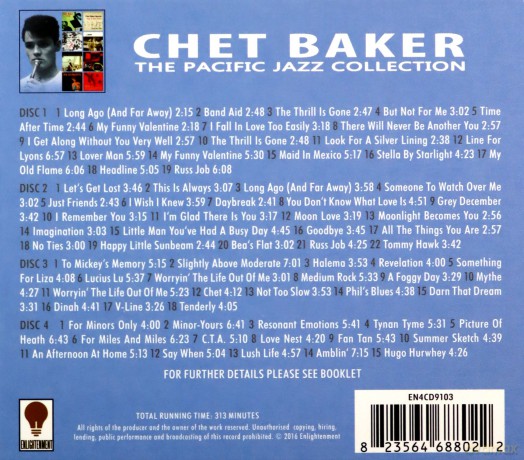 Chet Baker: The Pacific Jazz Collection [4CD]