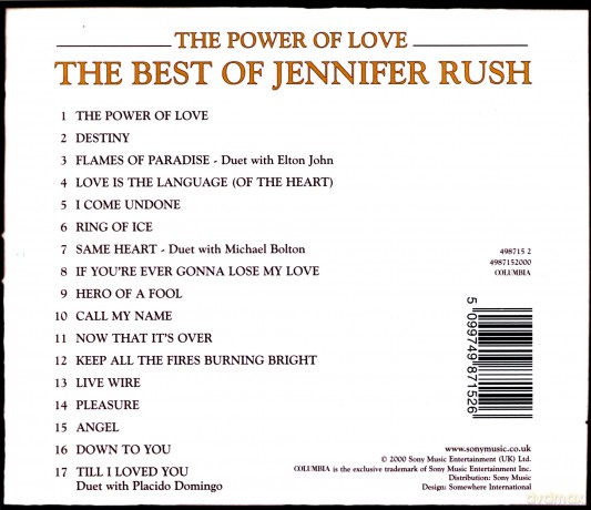 Jennifer Rush: The Power Of Love The Best Of [CD]
