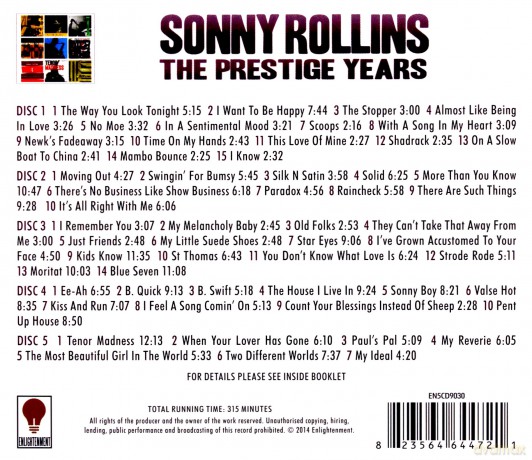 Sonny Rollins: The Prestige Years [5CD]