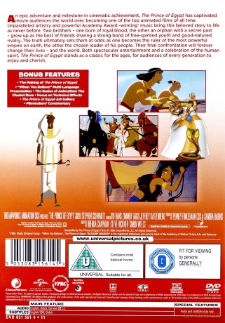The Prince of Egypt (Książę Egiptu) [DVD]