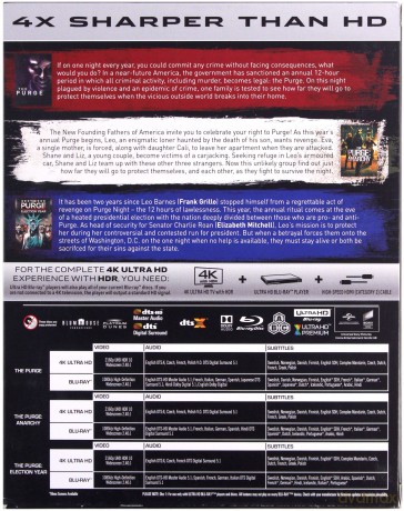 Noc oczyszczenia / Anarchia / Czas wyboru [BOX] [3xBlu-Ray 4K]+[3xBlu-Ray]