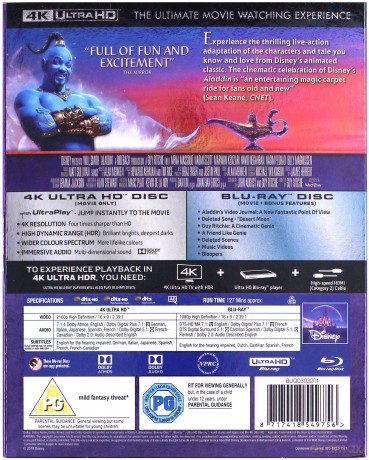 Aladdin (Aladyn) (Disney) [Blu-Ray 4K]+[Blu-Ray]