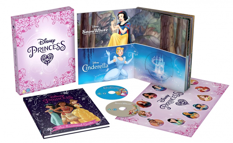 Disney Princess Complete Collection (Królewna Śnieżka i siedmiu krasnoludków / Kopciuszek / Śpiąca królewna / Mała Syrenka / Piękna i Bestia / Aladyn / Pocahontas / Mulan / Księżniczka i żaba / Zaplątani / Merida Waleczna / Vaiana: Skarb oceanu) [12xBlu-R