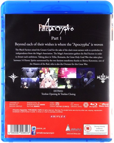 Fate /Apocrypha Part 1 [3xBlu-Ray]