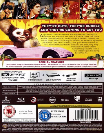 Gremlins (1984) (Gremliny rozrabiają) [Blu-Ray 4K]+[Blu-Ray]