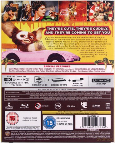 Gremlins (1984) (Gremliny rozrabiają) [Blu-Ray 4K]+[Blu-Ray]