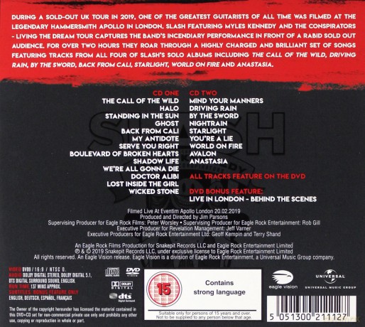 Slash: Living The Dream Tour [DVD]+[2CD]
