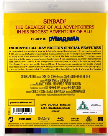 Sinbad And The Eye Of The Tiger (Sindbad i Oko Tygrysa) [Blu-Ray]