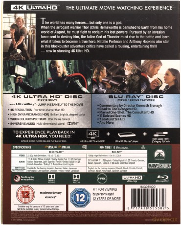 Thor [Blu-Ray 4K]+[Blu-Ray]