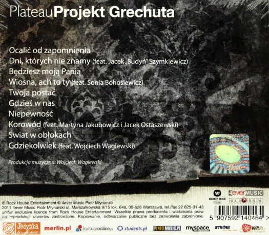 Plateau: Projekt Grechuta (digipack) [CD]
