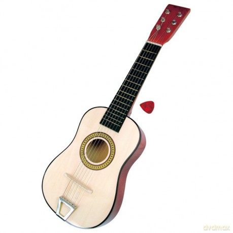 Drewniana gitara sześciostrunowa 60 cm