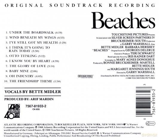 Beaches soundtrack (Wariatki) (Bette Midler) [CD]