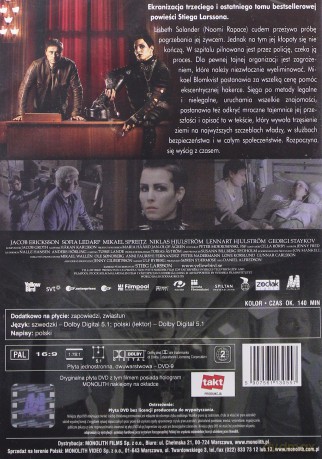 Millennium: Zamek z piasku który runął [DVD]