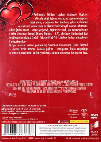 Wichry namiętności (edycja kartka) [DVD]