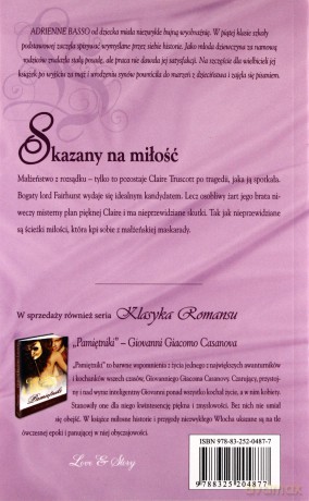 Romans historyczny 17: Skazany na miłość - Adrienne Basso [książka]