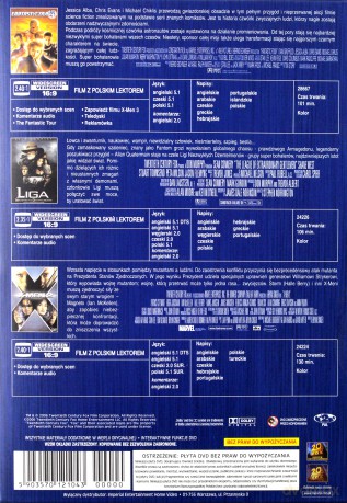 Super bohaterowie: Fantastyczna czwórka / X-Men 2 / Liga Niezwykłych Dżentelmenów [BOX] [4DVD]