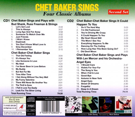 Chet Baker: Four Classic Albums [CD]