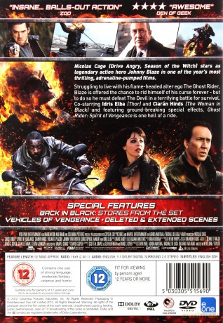 Ghost Rider Spirit Of Vengeance [DVD]