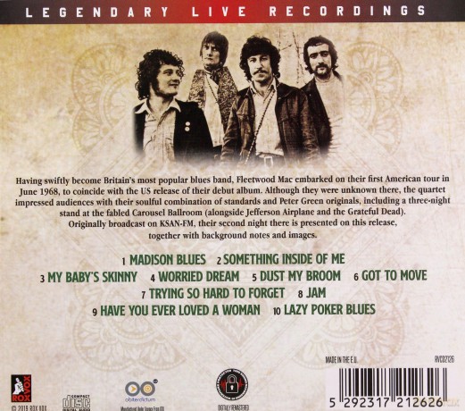 Peter Greens Fleetwood Mac: Live At The Carousel Ballroom 1968 [CD]