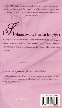 Romans historyczny 29: Kłamstwa w blasku księżyca - Amanda Quick [książka]