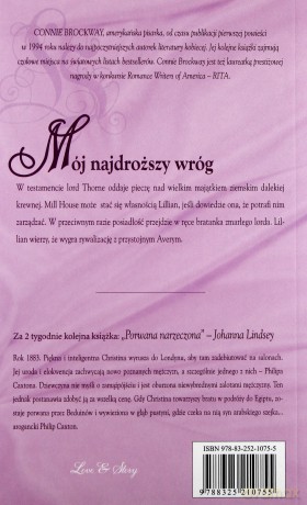 Romans historyczny 31: Mój najdroższy wróg - Connie Brockway [książka]