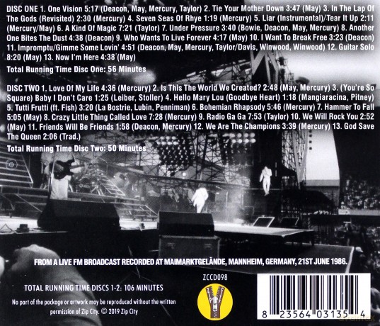 Queen: Mannheim 1986 [2CD]