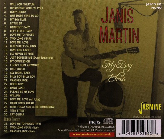 Janis Martin: My Boy Elvis [CD]