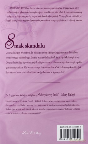 Romans historyczny 36: Smak skandalu - Adrienne Basso [książka]
