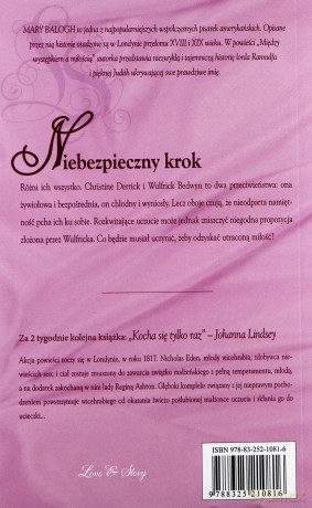 Romans historyczny 37: Niebezpieczny krok - Mary Balogh [książka]