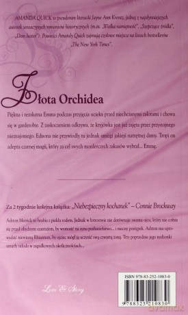 Romans historyczny 39: Złota orchidea - Amanda Quick [książka]