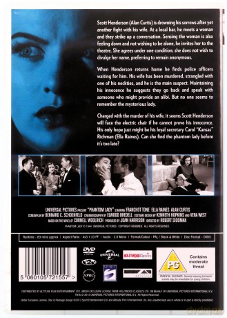 Phantom Lady (Tajemnicza dama) [DVD]