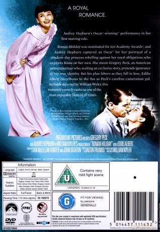 Rzymskie wakacje [DVD]