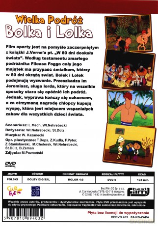 Wielka podróż Bolka i Lolka-film pełnometrażowy (Bolek i Lolek) [DVD]