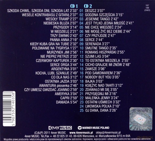 Chór Dana: Chór Dana-Pierwsi Polscy Rewelersi (digipack) [2CD]