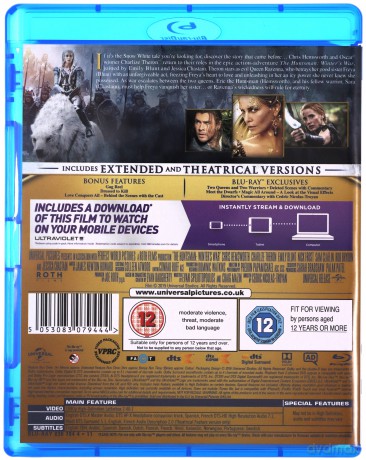 Snow White The Huntsman Winters War (Królewna Śnieżka i Łowca / Łowca i Królowa Lodu) [2xBlu-Ray]