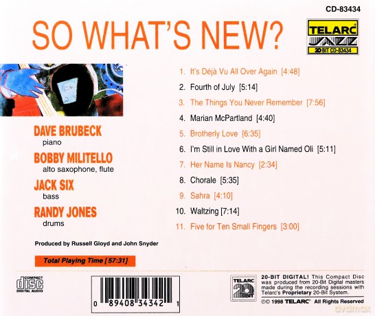 Dave Brubeck Quartet: So WhatS New [CD]