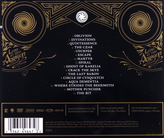 Mastodon: Live At The Aragon [CD]+[DVD]