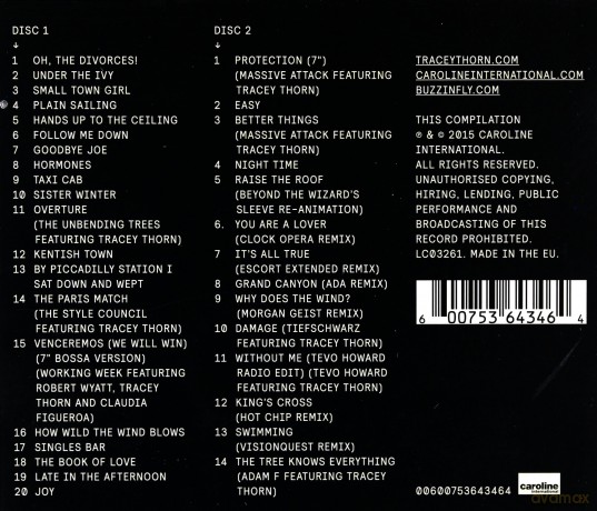 Tracey Thorn: Solo - Songs And Collaborations [2CD]
