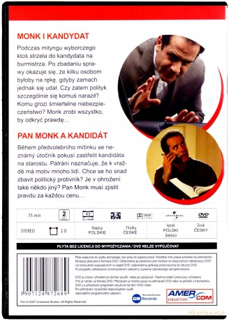 Monk 00: Monk i Kandydat (pilot) [DVD]