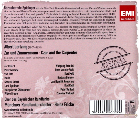 Wolfgang Brendel: Zar Und Zimmermann [2CD]