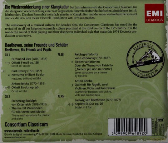 Consortium Classicum: Seine Freunde Und Schuler [2CD]