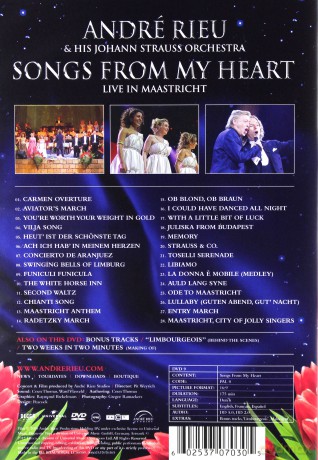 Andre Rieu: Songs From My Heart - Live In Maastricht [DVD]