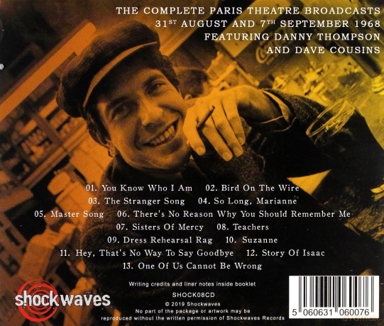 Leonard Cohen: Songs From The Old World [CD]