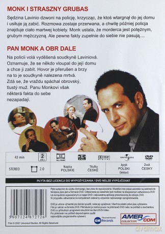 Monk 02: Monk i Straszny grubas [DVD]