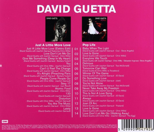 David Guetta: Just A Little More Love / Pop Life (Limited) [2CD]