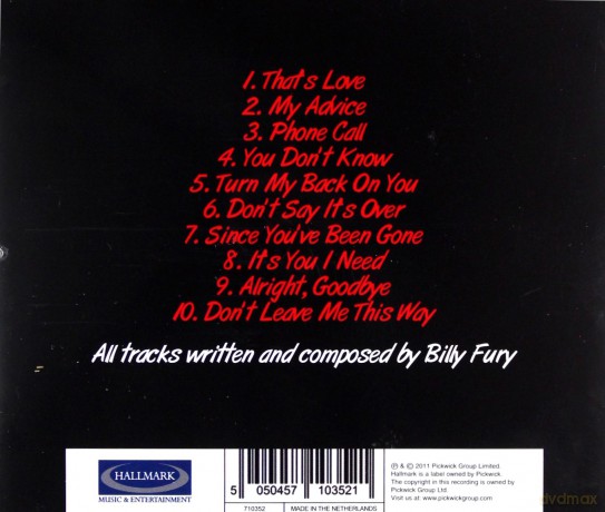 Billy Fury: Sound Of Fury [CD]