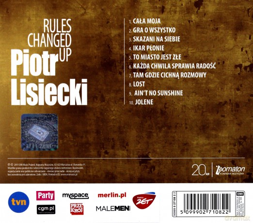 Piotr Lisiecki: Rules Changed Up (digipack) [CD]