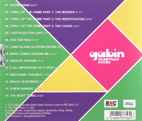 Soundtrack System (Gabin) [CD]
